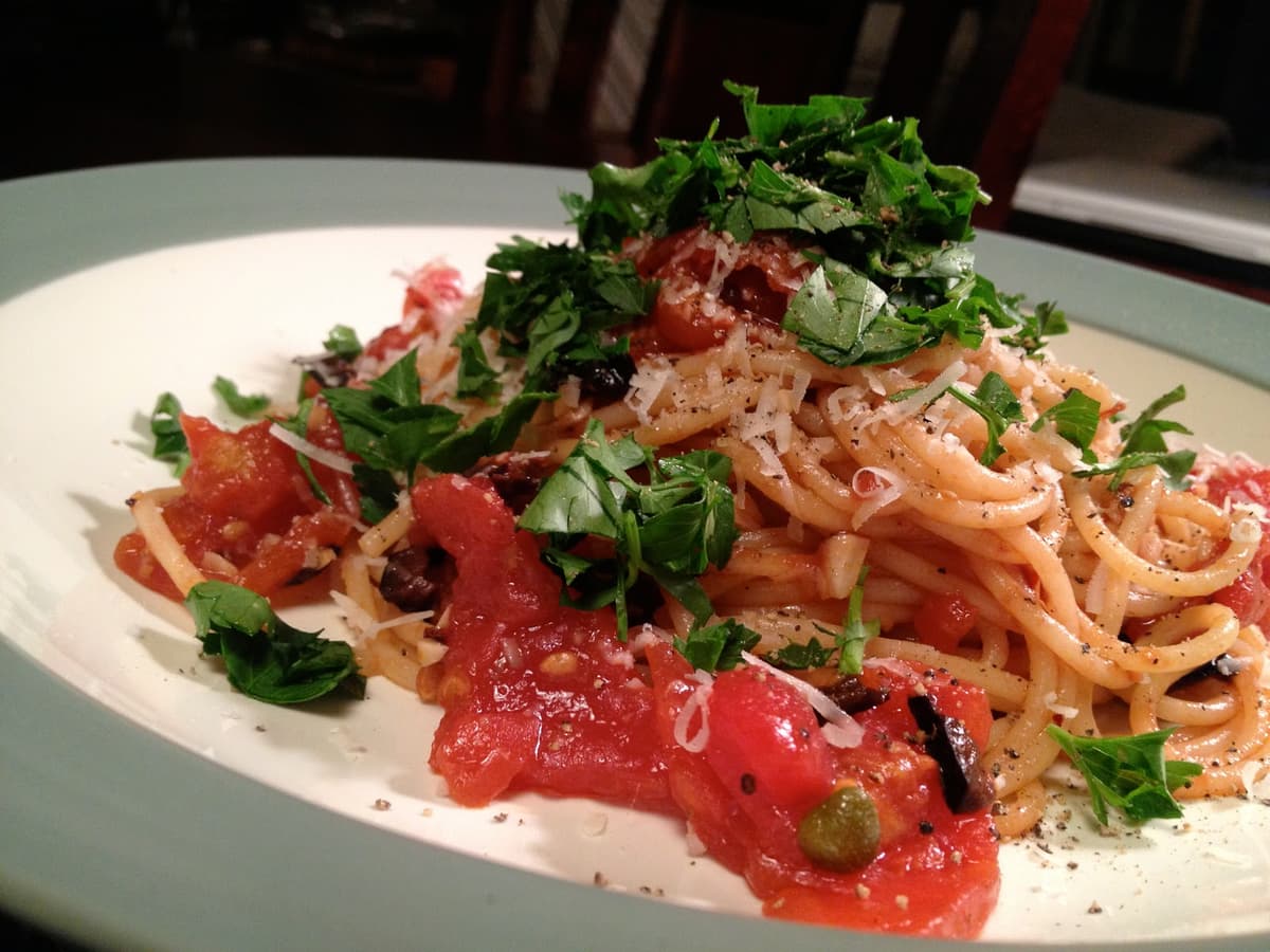 Pasta for Grown-Ups (a.k.a. Pasta Puttanesca)